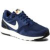 Vyriški Nike Air Vibenna mėlyni sportinio stiliaus batai su baltu logotipu ir gumuotu padu 866069-400
