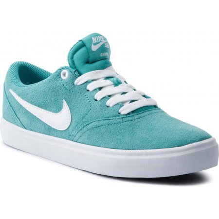 Nike batai moterims SB Check BQ3240-300 – žali laisvalaikio bateliai iš verstos odos