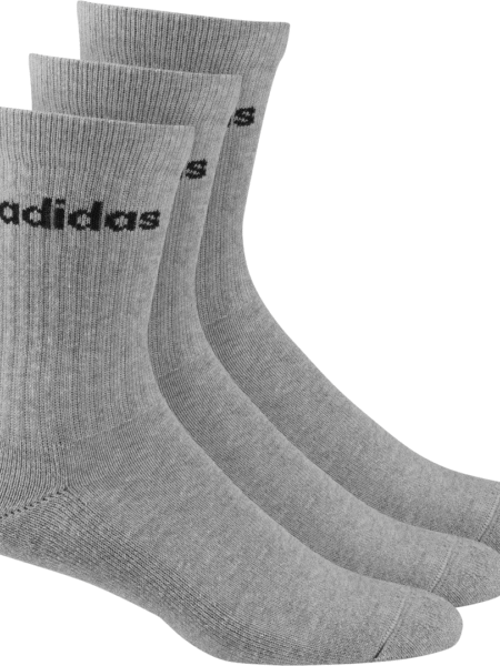 Pilkos Adidas Kojinės Unisex HC Crew Socks 3pp GE6172 sportui, kasdienai, laisvalaikiui.