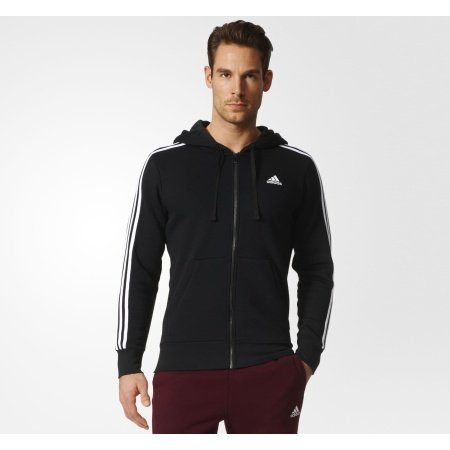 Vyriškas Adidas Džemperis Su Gobtuvu Essentials 3-Stripes M Full Zip Fleece Hoodie B47368