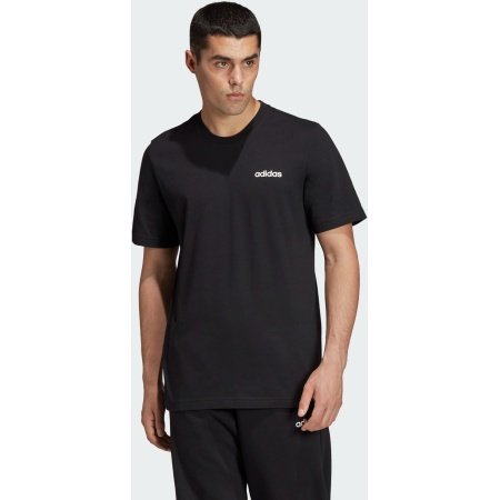 Adidas vyriški marškinėliai Essentials DU0367 – juodi, 100 % medvilnės.