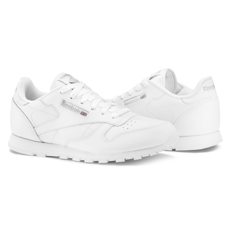 Reebok Batai Laisvalaikio Vaikams Balti Classic Lea 50151 - Image 4