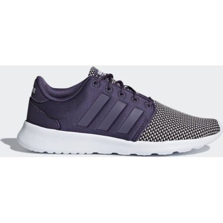Adidas moteriški violetiniai laisvalaikio batai su baltu „Cloudfoam“ padu – modelis CF QT Racer W DA9996.