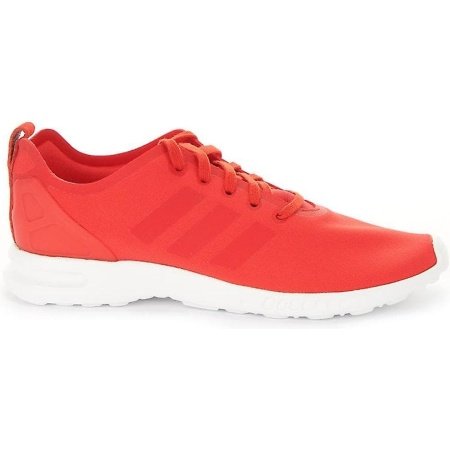 Moteriški raudoni Adidas ZX Flux laisvalaikio batai su baltu padu ir kvėpuojančia tekstile S78963