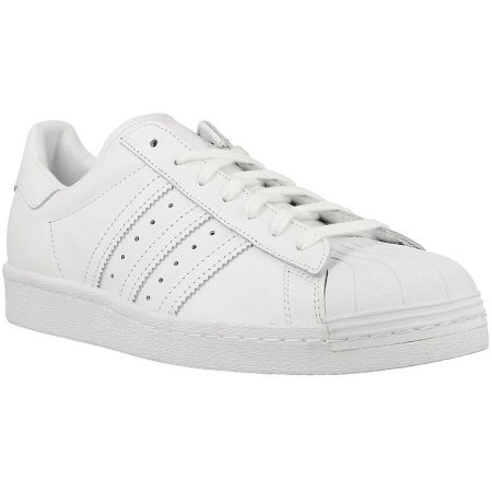 Adidas Originals Superstar 80s balti unisex batai S79443 su natūralios odos viršumi, tekstiliniu pamušalu ir guminiu padu – klasikinis stilius ir komfortas kasdienai.