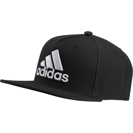 Adidas Snapback Logo Cap GM4984 – juoda unisex kepurė su tiesiu snapeliu ir baltu 3D logotipu.