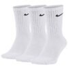 Nike ilgos baltos kojinės Cushioned Crew SX4508-101 – 3 porų rinkinys unisex vyrams ir moterims