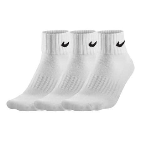 Nike Kojinės Baltos Trumpos Unisex Su Kilpiniu Padu Cushioned Ankle Socks SX4926-101