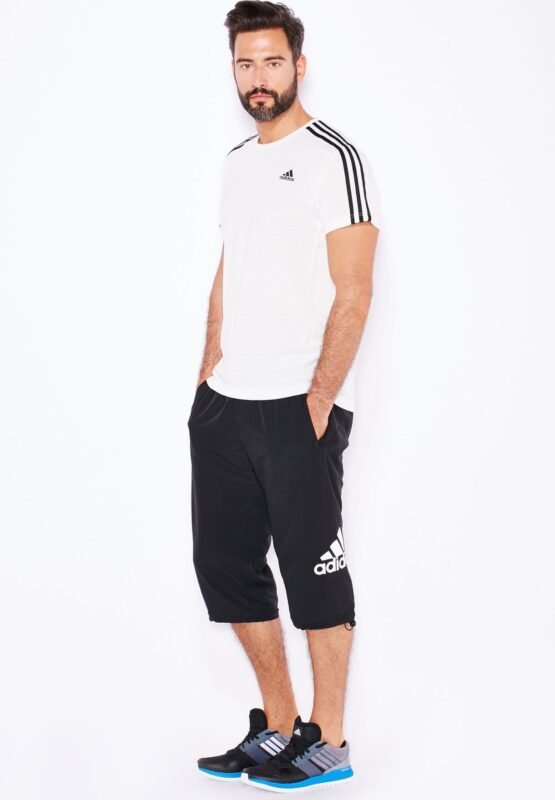 Adidas Šortai Vyrams Ilgi Juodi 3/4 Woven Shorts AK1932 - Image 4