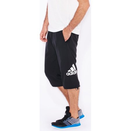 Adidas vyriški 3/4 šortai PERFORMANCE WOVEN AK1932, juodi, baltas logotipas