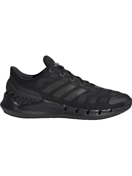 Adidas juodi vyriški bėgimo batai Ventania FW1224 su kvėpuojančia tekstiline viršutine dalimi, amortizuojančiu padu ir HEAT.RDY ventiliacijos technologija.