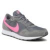 Vaikiški Nike MD Valiant GS pilki batai su verstos odos detalėmis ir gumuotu vaflio padu CN8558-014