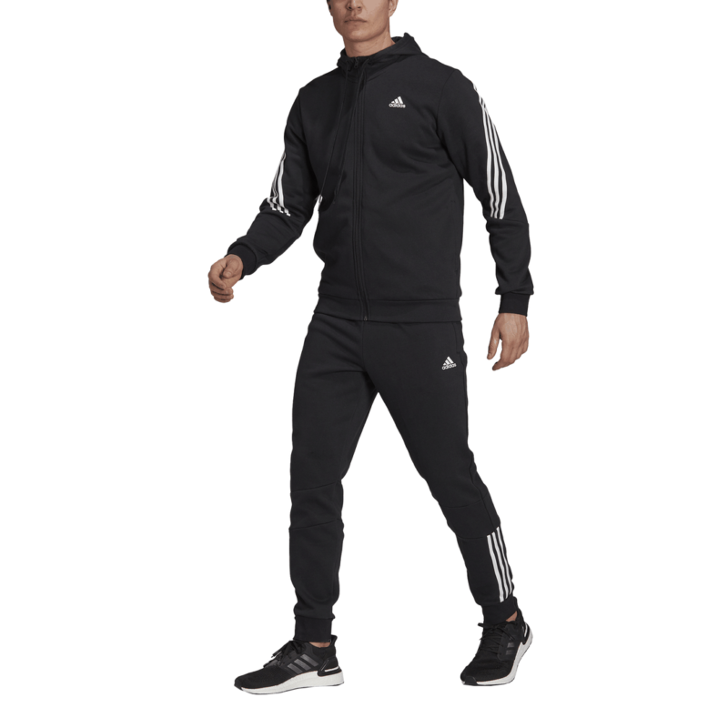 Sportinis Adidas kostiumas vyrams juodas su 3 juostelėmis M Tracksuit FL H42021