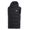 Adidas vyriška liemenė su gobtuvu Helionic Vest BQ2006 juoda pūkinė liemenė