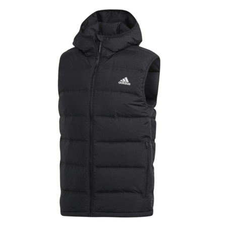 Adidas vyriška liemenė su gobtuvu Helionic Vest BQ2006 juoda pūkinė liemenė