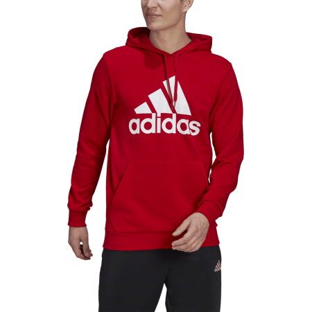 ADIDAS Džemperis Vyrams Essentials French Terry Big Logo Hoodie GV0249 raudonas
