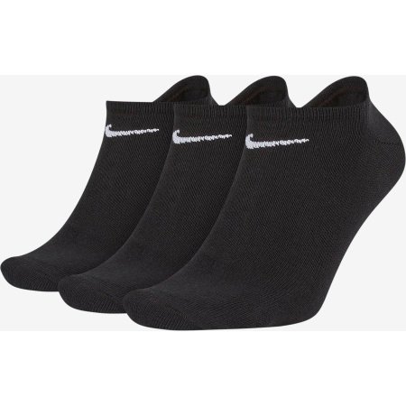 Nike juodos plonos trumpos kojinės SX2554-001 – unisex modelis su Dri-FIT technologija, 3 porų rinkinys, patogiam kasdieniam naudojimui. Everyday Lightweight No Show Socks.