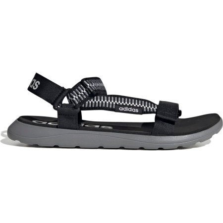 Adidas Comfort Sandal GV8243 – vyriškos juodos basutės su reguliuojamais dirželiais ir minkštu padu, idealus pasirinkimas vasaros patogumui.
