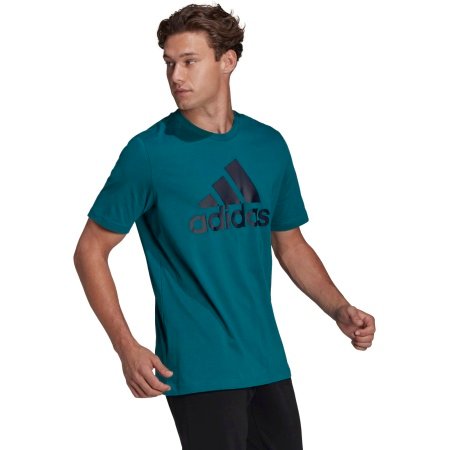 Adidas Marškinėliai Vyrams Žali Medvilniniai Maikė M Big Logo T-Shirts HE1844