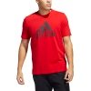 Adidas Marškinėliai Vyrams Medvilniniai Raudoni M Big Logo T-Shirts HE4796