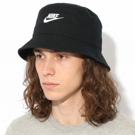 Juoda unisex kaušinė kepurė panama bucket hat Nike Sportswear Futura Wash DC3967-010.