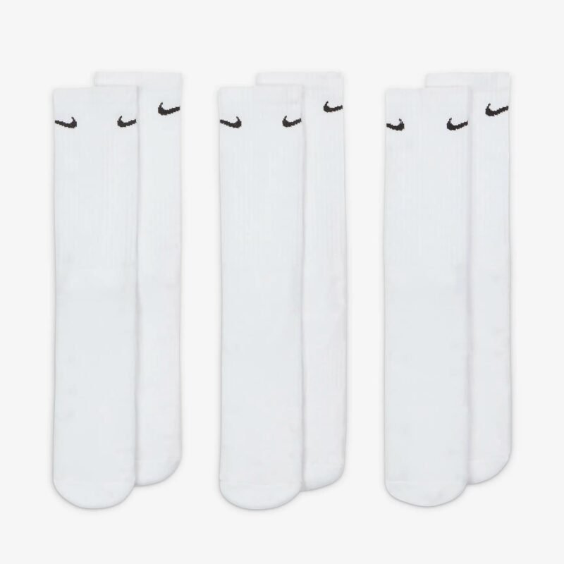 Nike Kojinės Baltos Unisex Cushioned Crew Socks SX7664-100 - Image 4