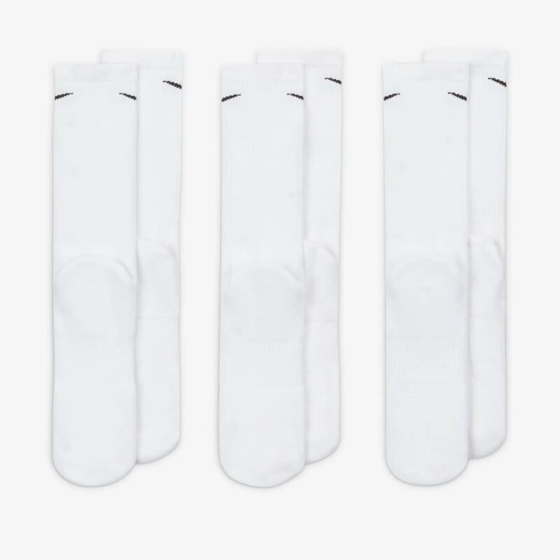 Nike Kojinės Baltos Unisex Cushioned Crew Socks SX7664-100 - Image 3