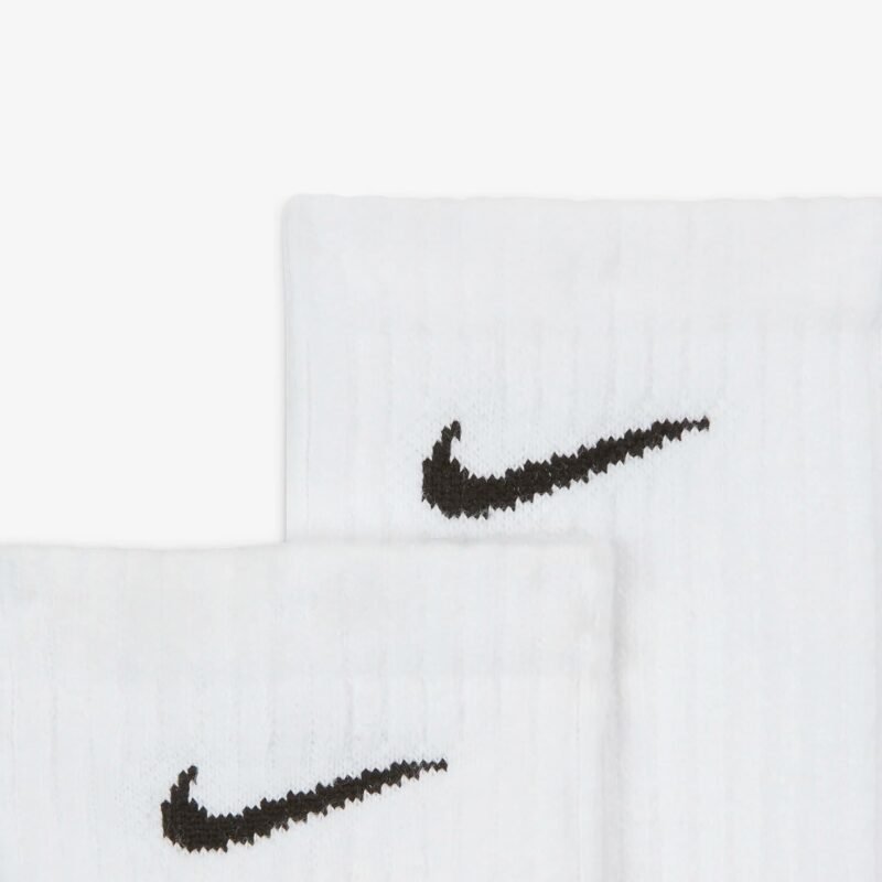 Nike Kojinės Baltos Unisex Cushioned Crew Socks SX7664-100 - Image 2