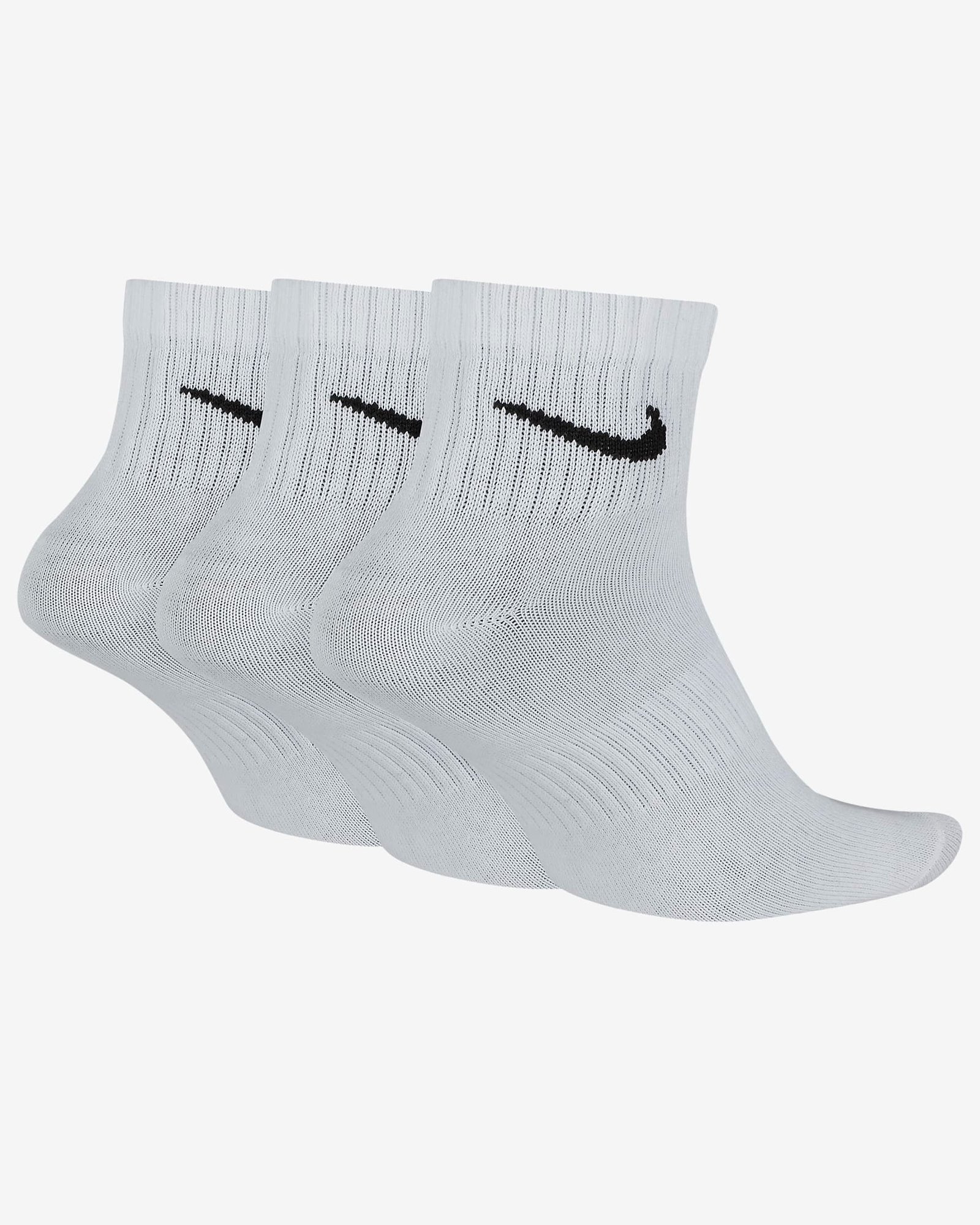 Nike Kojinės Baltos Trumpos Cushioned Ankle Socks SX7667-100 - Image 3