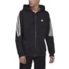 Adidas Vyriškas Džemperis Su Gobtuvu Future Icons 3-Stripes Full-Zip Doubleknit Hoodie HK4568 juodas
