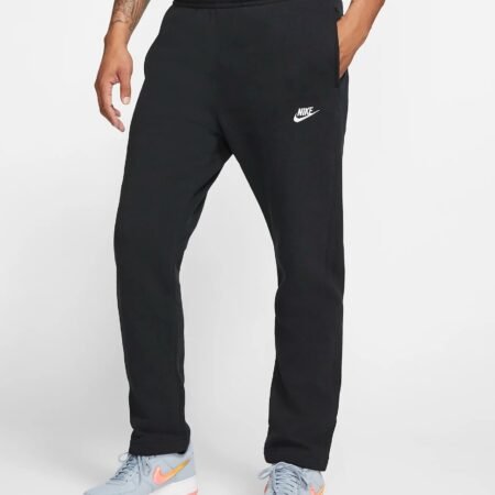 Nike kelnės kyrams juodos su placiais galais be gumu M NSW Pants Open Hem Fleece BV2707-010