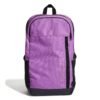 Adidas Motion Linear BackPack HM6726 violetinė kuprinė su dviem skyriais ir šoninėmis kišenėmis.