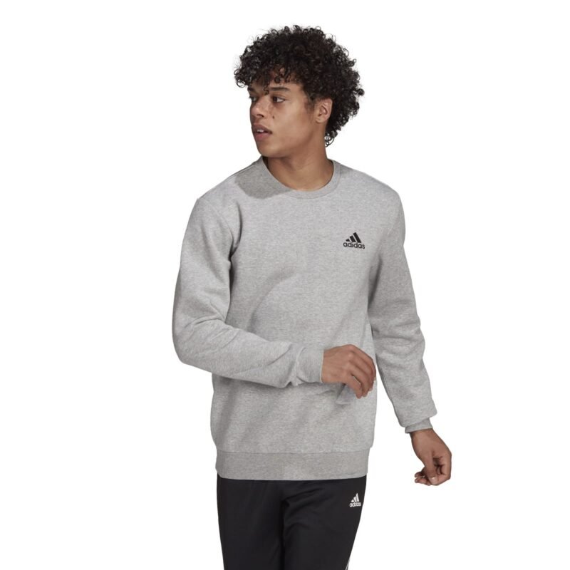 Adidas Džemperis Vyrams Pilkas Feelcozy Sweatshirt H12221 - Image 4