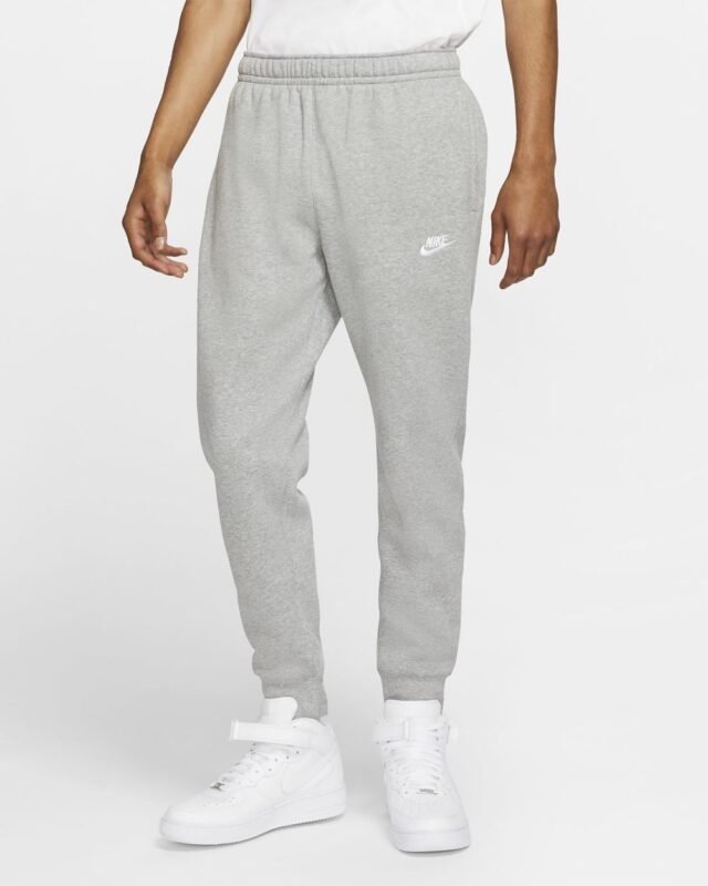 Nike Kelnės Vyrams Plonos Medvilninės Pilkos M NSW CLUB JOGGER JERSEY PANT BV2762-063