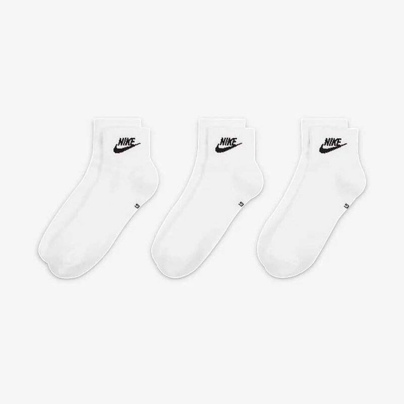 Nike Kojinės Baltos Trumpos Plonos Socks 3p DX5074-101 - Image 2