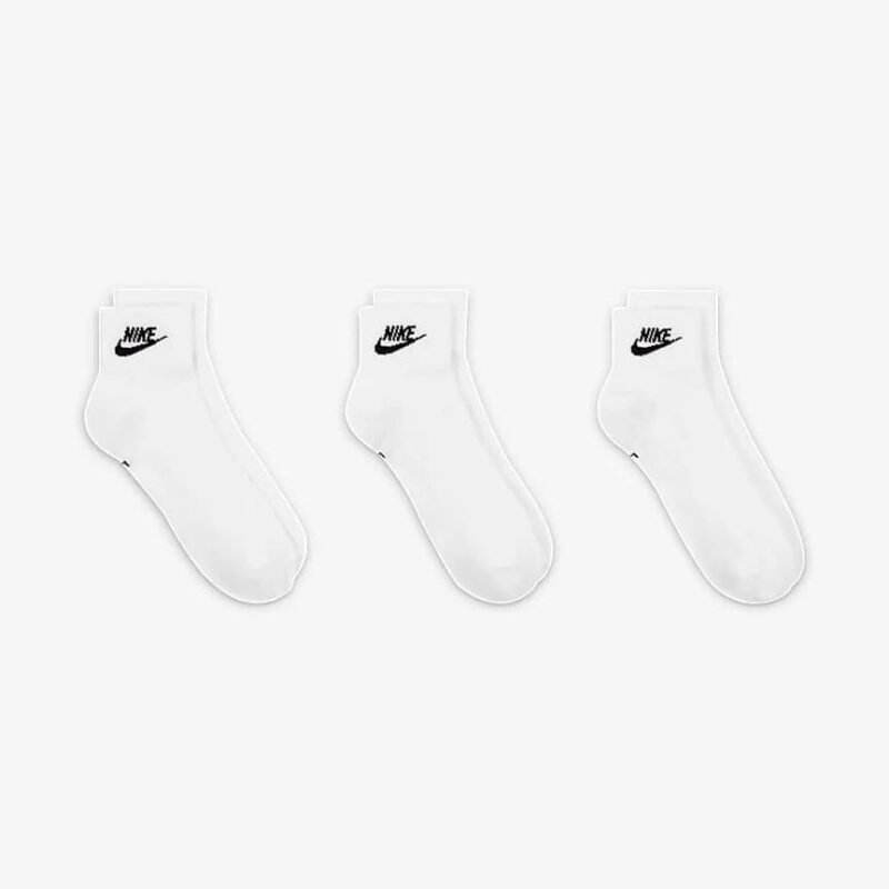 Nike Kojinės Baltos Trumpos Plonos Socks 3p DX5074-101 - Image 3