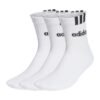 Adidas kojinės baltos unisex, tinka vyrams ir moterims. Linear Crew Cushioned Socks 3 Pairs HT3437