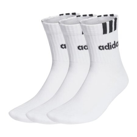 Adidas kojinės baltos unisex, tinka vyrams ir moterims. Linear Crew Cushioned Socks 3 Pairs HT3437