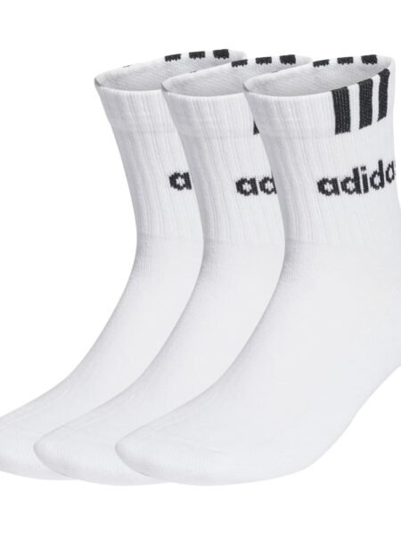 Adidas kojinės baltos unisex, tinka vyrams ir moterims. Linear Crew Cushioned Socks 3 Pairs HT3437