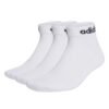 Adidas kojinės baltos, trumpos unisex, tinka vyrams ir moterims. Linear Cushioned Ankle Socks 3 Pairs HT3457