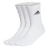 Adidas kojinės baltos su kilpiniu padu ir mažu juodu logotipu. Unisex C Crew Socks 3pairs HT3446