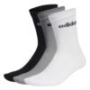 Adidas kojinės ilgos unisex tinka vyrams ir moterims, pritaikitos sportui ir kasdieniam naudojimui, Linear Crew Cushioned Socks 3 Pairs IC1302