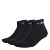 Adidas Kojinės Trumpos Plonos Juodos Thin Socks 3p IC1305