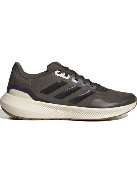 Vyriški Adidas Runfalcon 3.0 TR HP7569 bėgimo bateliai, chaki ir smėlio spalvos, su kvėpuojančiu viršumi ir patvariu Adiwear™ padu.
