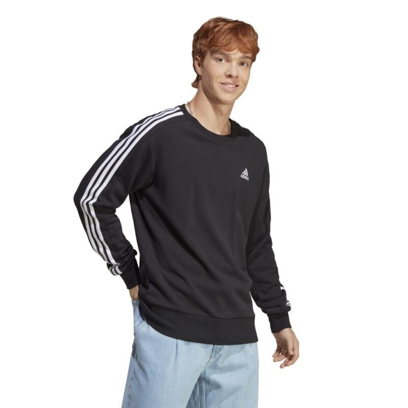 Adidas Džemperis Vyrams Juodas Ess 3s Sweatshirt FT IC9317 - Image 4