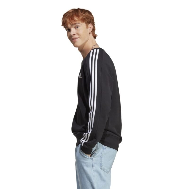 Adidas Džemperis Vyrams Juodas Ess 3s Sweatshirt FT IC9317 - Image 3