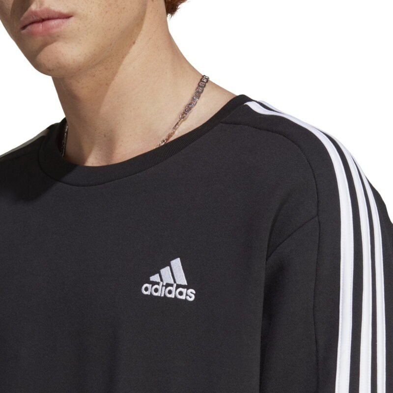 Adidas Džemperis Vyrams Juodas Ess 3s Sweatshirt FT IC9317 - Image 6
