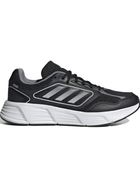 Adidas Galaxy Star M IF5398 juodi bėgimo bateliai vyrams, su baltomis detalėmis ir Adidas logotipu.