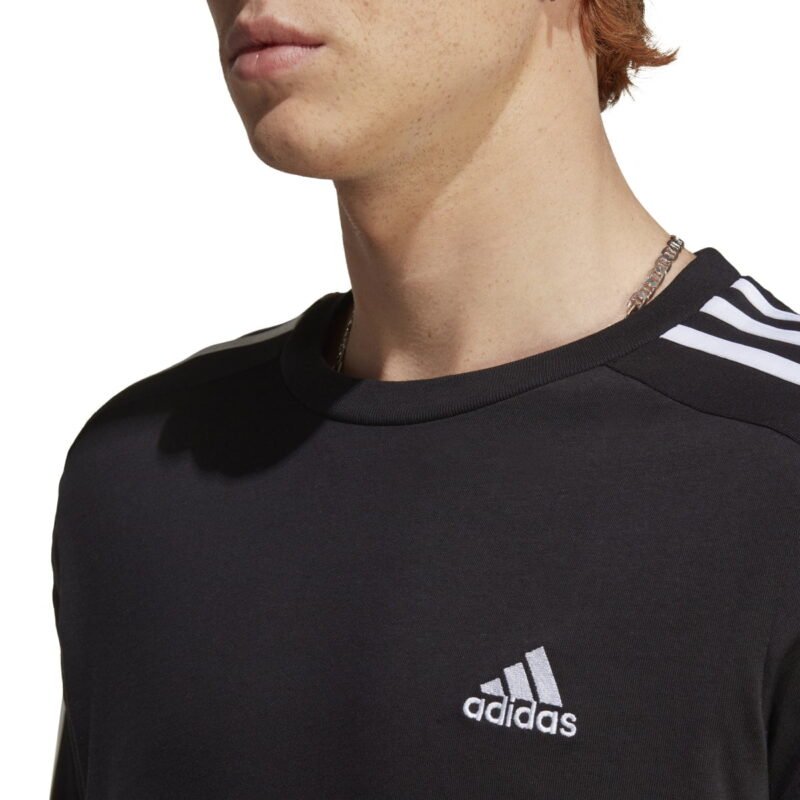 Adidas Marškinėliai Vyrams Medvilniniai 3-Juostos T-Shirts IC9334 - Image 6