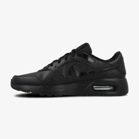 Nike Air Max SC Leather DH9636-001 vyriški juodi sportbačiai – odiniai, su Air Max amortizacija, patogūs ir stilingi kasdieniam dėvėjimui.